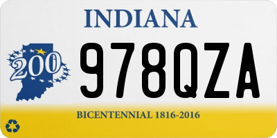 IN license plate 978QZA