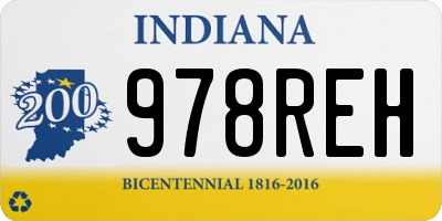 IN license plate 978REH