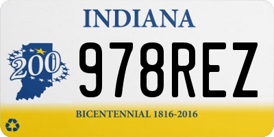 IN license plate 978REZ