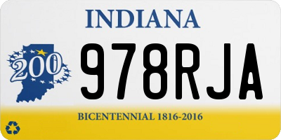 IN license plate 978RJA