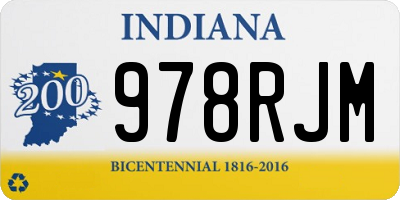 IN license plate 978RJM