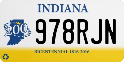 IN license plate 978RJN
