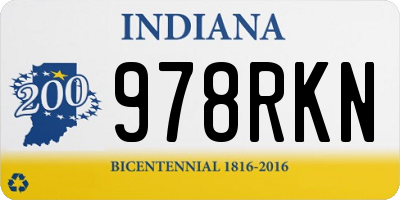 IN license plate 978RKN