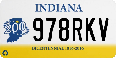 IN license plate 978RKV