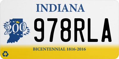 IN license plate 978RLA