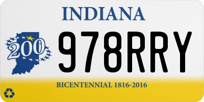 IN license plate 978RRY