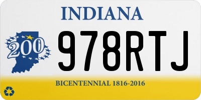 IN license plate 978RTJ
