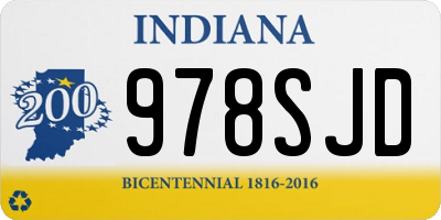 IN license plate 978SJD