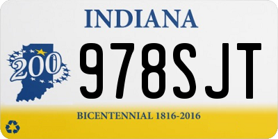 IN license plate 978SJT