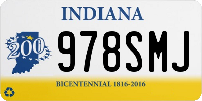 IN license plate 978SMJ