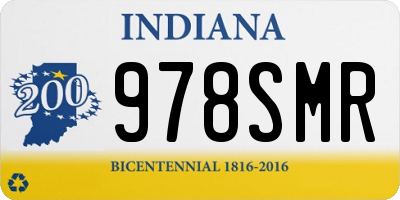 IN license plate 978SMR