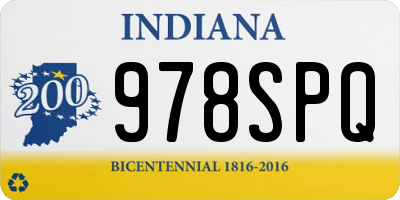 IN license plate 978SPQ