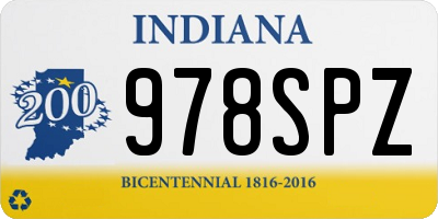 IN license plate 978SPZ