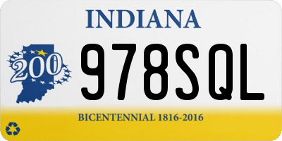 IN license plate 978SQL