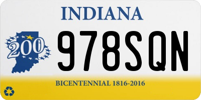 IN license plate 978SQN