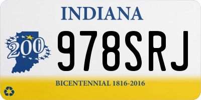 IN license plate 978SRJ