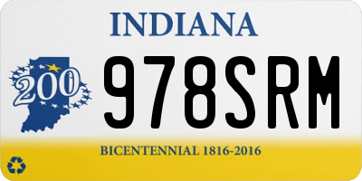 IN license plate 978SRM