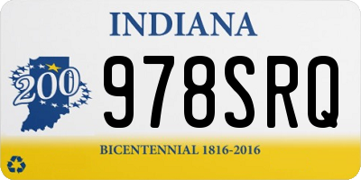 IN license plate 978SRQ