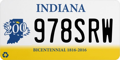IN license plate 978SRW
