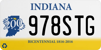 IN license plate 978STG