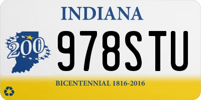 IN license plate 978STU