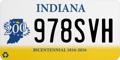 IN license plate 978SVH