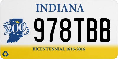 IN license plate 978TBB