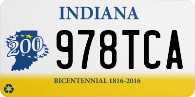 IN license plate 978TCA