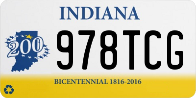 IN license plate 978TCG