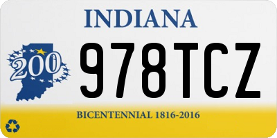 IN license plate 978TCZ