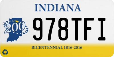 IN license plate 978TFI