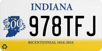 IN license plate 978TFJ