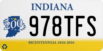IN license plate 978TFS