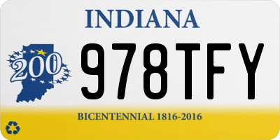 IN license plate 978TFY