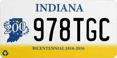 IN license plate 978TGC