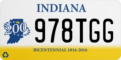 IN license plate 978TGG