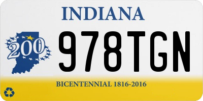 IN license plate 978TGN