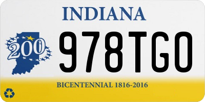 IN license plate 978TGO
