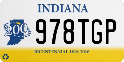 IN license plate 978TGP