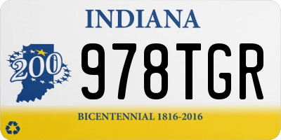 IN license plate 978TGR