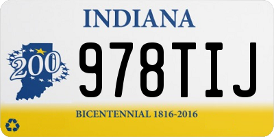 IN license plate 978TIJ