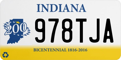 IN license plate 978TJA