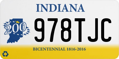 IN license plate 978TJC