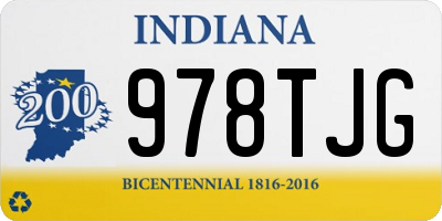 IN license plate 978TJG