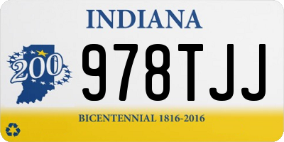 IN license plate 978TJJ