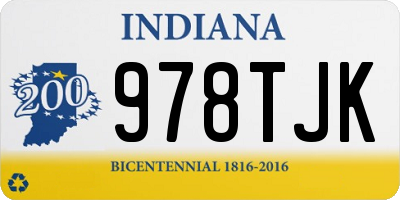 IN license plate 978TJK