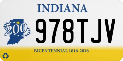 IN license plate 978TJV