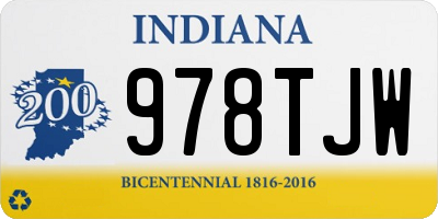 IN license plate 978TJW