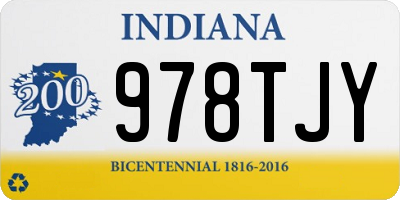 IN license plate 978TJY