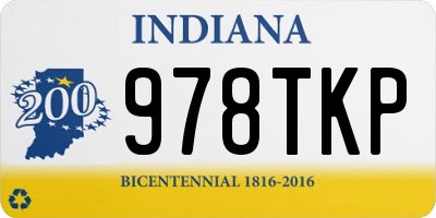 IN license plate 978TKP